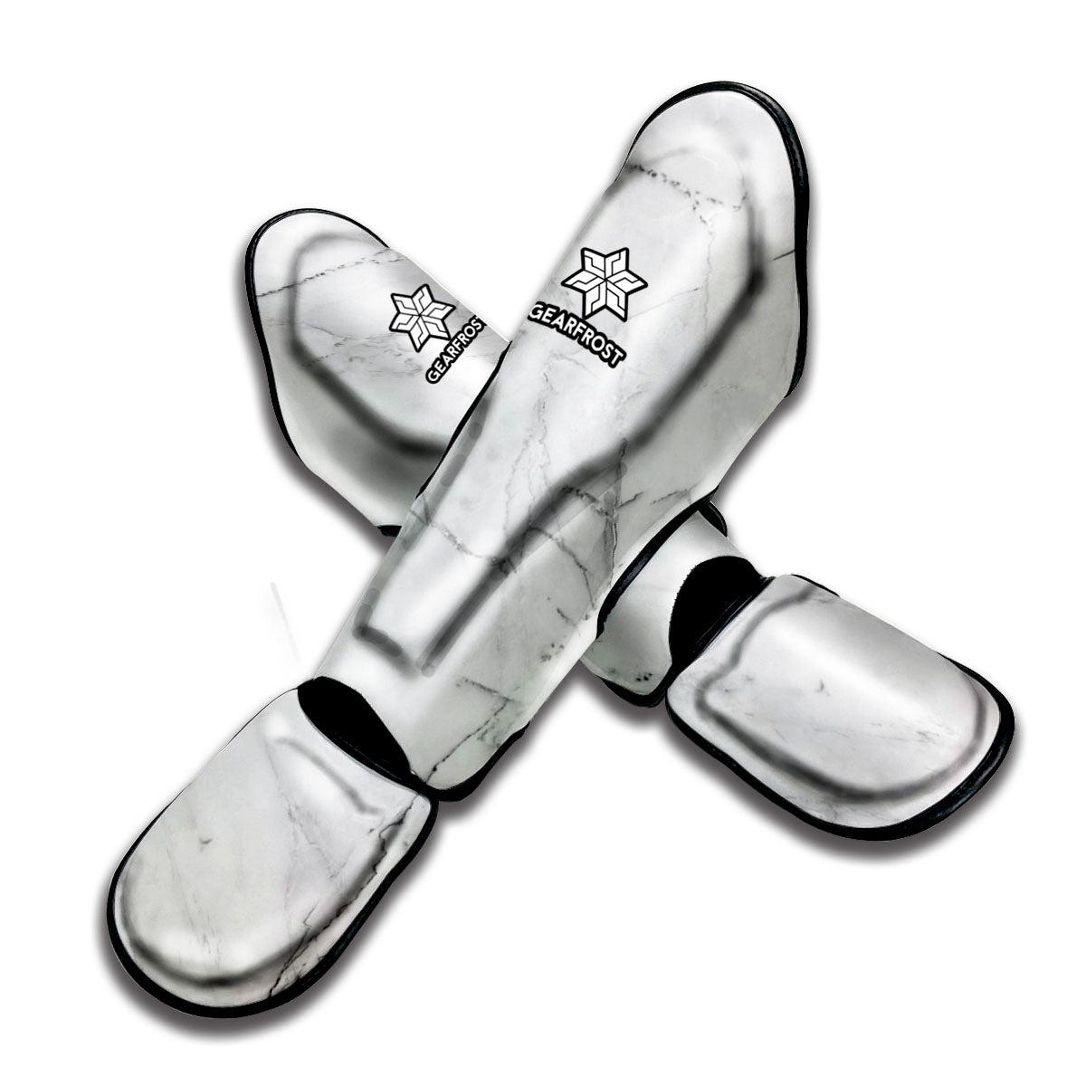 Grey Marble Texture Print Muay Thai Shin Guard