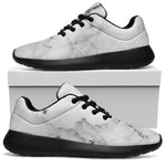 Grey Marble Texture Print Sport Shoes GearFrost