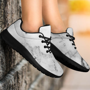 Grey Marble Texture Print Sport Shoes GearFrost