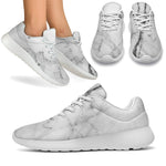 Grey Marble Texture Print Sport Shoes GearFrost