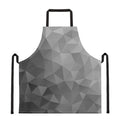 Grey Polygonal Geometric Print Apron