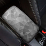 Grey Polygonal Geometric Print Car Center Console Cover