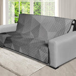 Grey Polygonal Geometric Print Futon Protector