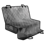 Grey Polygonal Geometric Print Pet Car Back Seat Cover
