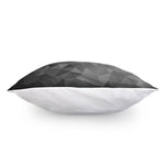 Grey Polygonal Geometric Print Pillow Cover