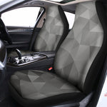 Grey Polygonal Geometric Print Universal Fit Car Seat Covers