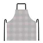 Grey Prince of Wales Check Print Apron