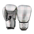 Grey Prince of Wales Check Print Boxing Gloves