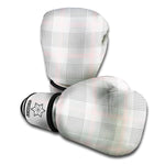 Grey Prince of Wales Check Print Boxing Gloves