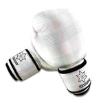 Grey Prince of Wales Check Print Boxing Gloves