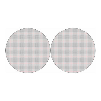 Grey Prince of Wales Check Print Car Coasters