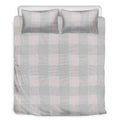 Grey Prince of Wales Check Print Duvet Cover Bedding Set
