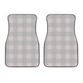 Grey Prince of Wales Check Print Front Car Floor Mats