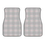 Grey Prince of Wales Check Print Front Car Floor Mats