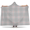 Grey Prince of Wales Check Print Hooded Blanket