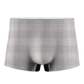 Grey Prince of Wales Check Print Men's Boxer Briefs