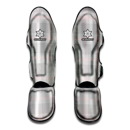 Grey Prince of Wales Check Print Muay Thai Shin Guard