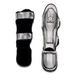 Grey Prince of Wales Check Print Muay Thai Shin Guard