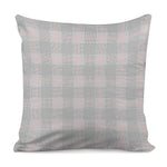 Grey Prince of Wales Check Print Pillow Cover