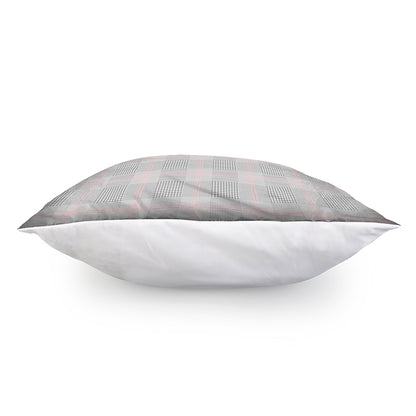 Grey Prince of Wales Check Print Pillow Cover
