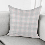 Grey Prince of Wales Check Print Pillow Cover