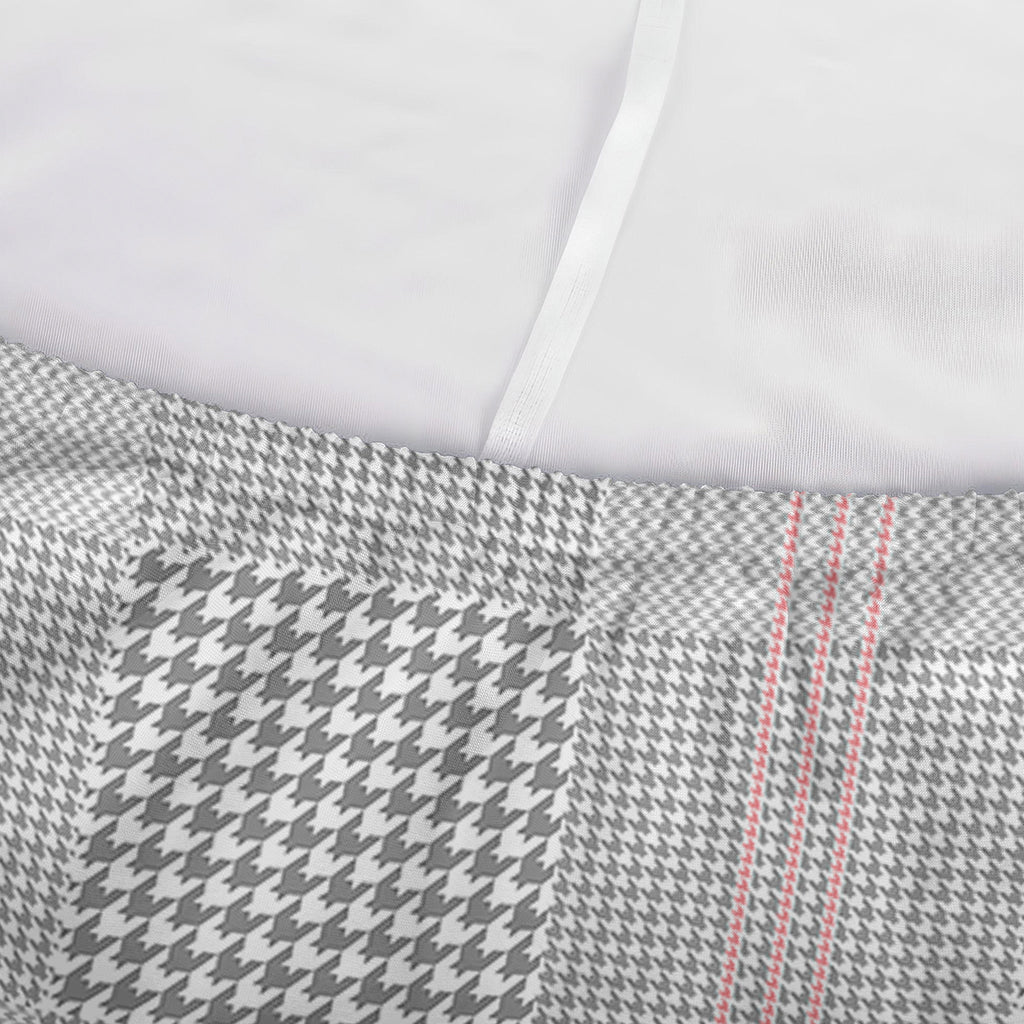 Grey Prince of Wales Check Print Sofa Cover