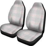 Grey Prince of Wales Check Print Universal Fit Car Seat Covers