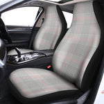Grey Prince of Wales Check Print Universal Fit Car Seat Covers