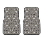 Grey Raccoon Pattern Print Front Car Floor Mats