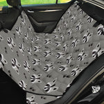 Grey Raccoon Pattern Print Pet Car Back Seat Cover