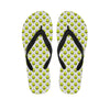 Grey Striped Alien Pattern Print Flip Flops