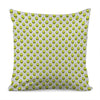 Grey Striped Alien Pattern Print Pillow Cover