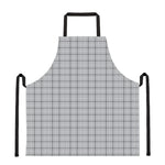 Grey Tattersall Pattern Print Apron