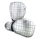 Grey Tattersall Pattern Print Boxing Gloves