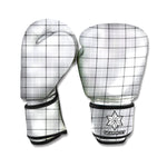Grey Tattersall Pattern Print Boxing Gloves