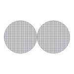 Grey Tattersall Pattern Print Car Coasters