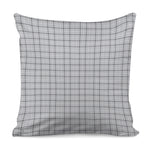 Grey Tattersall Pattern Print Pillow Cover