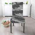 Grey Tiger Stripe Camouflage Print Dining Chair Slipcover