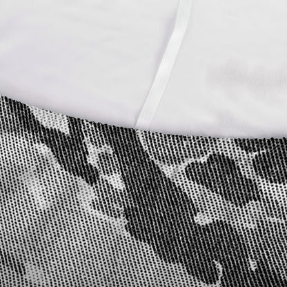 Grey Tiger Stripe Camouflage Print Sofa Cover