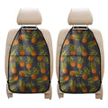 Grey Watercolor Pineapple Pattern Print Car Seat Organizers