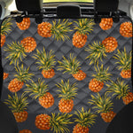 Grey Watercolor Pineapple Pattern Print Pet Car Back Seat Cover