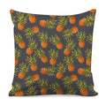 Grey Watercolor Pineapple Pattern Print Pillow Cover