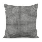 Grey Windowpane Pattern Print Pillow Cover