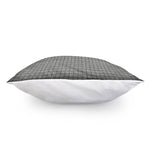Grey Windowpane Pattern Print Pillow Cover