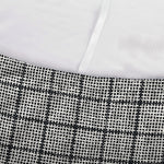 Grey Windowpane Pattern Print Sofa Cover