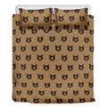 Grizzly Bear Pattern Print Duvet Cover Bedding Set