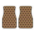 Grizzly Bear Pattern Print Front Car Floor Mats