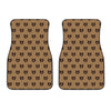 Grizzly Bear Pattern Print Front Car Floor Mats