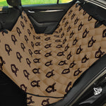 Grizzly Bear Pattern Print Pet Car Back Seat Cover