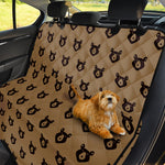 Grizzly Bear Pattern Print Pet Car Back Seat Cover